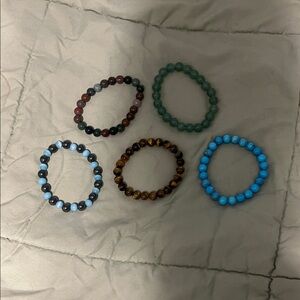 Colorful Beaded Bracelets Set